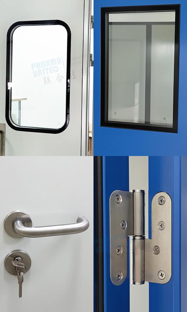 Pharmaceutical cleanroom HPL door options Pharmaceutical cleanroom HPL door options